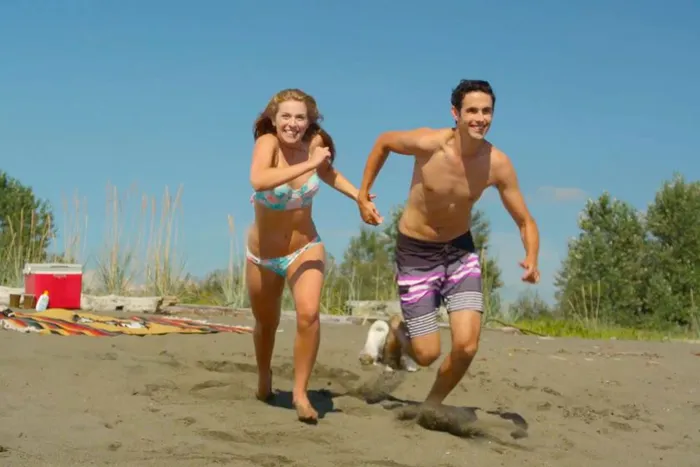 An anti-ad I directed for Adbusters Magazine. Happy lovers go swimming and find a surprise