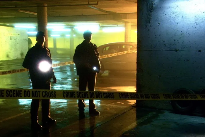 Turning a grey carpark into something menacing.
