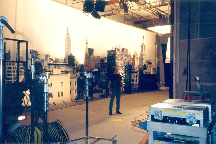 Here’s a New York cyc used when we’re looking through windows on our shooting stage.