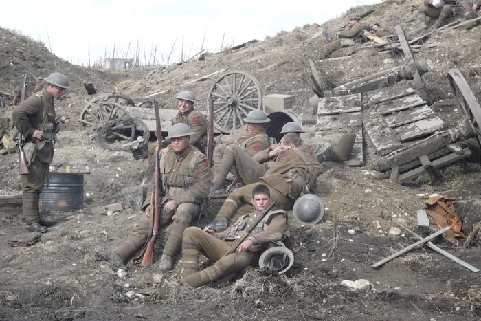 Many of our extras were real Canadian soldiers.