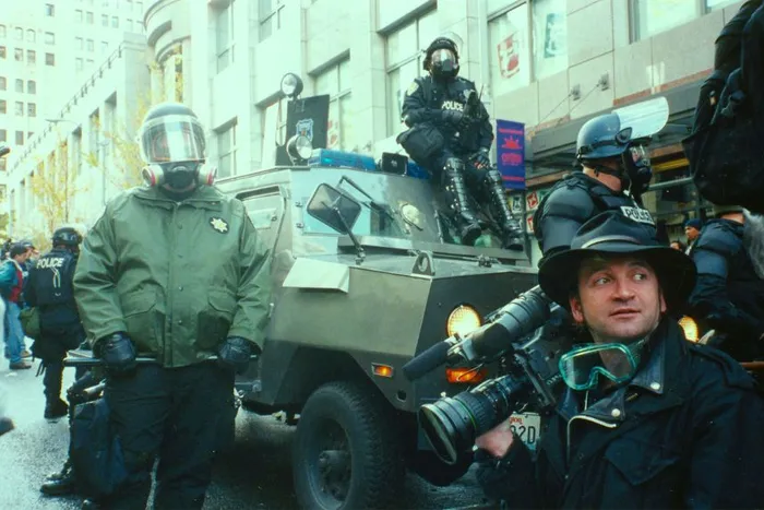 Danny shooting during WTO protests in Seattle